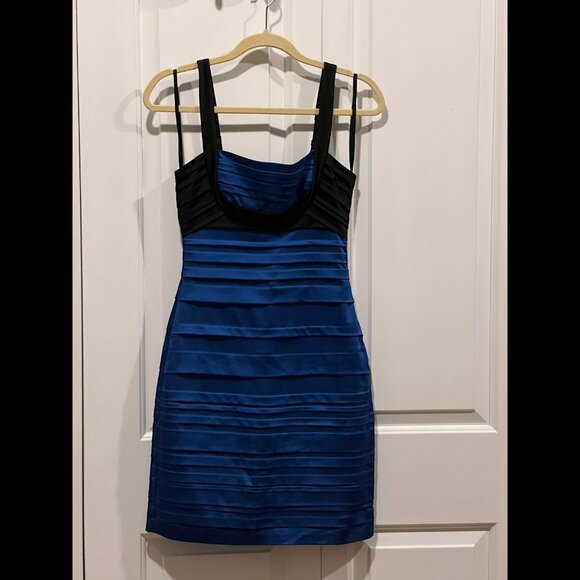 NWT: BGMAXAZRIA WOVEN DRESS ACETATE BLEND MINI DRESS, SZ: 2 - Picture 12 of 15